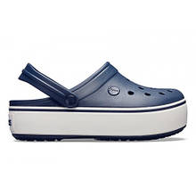 Crocs Crocband Platform Clog Navy — Жіночі Сабо Крокс Крокбенд Платформ Темно-сині — Оригінал