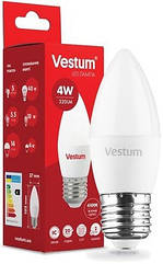 Лампочка світлодіодна Vestum Led 1-VS-1305 C37 4W 4100K 220V E27