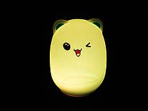Led нічник з акумулятором силіконовий котик (Light Cat), фото 2