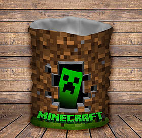 Бафф з 3D принтом Minecraft Logo