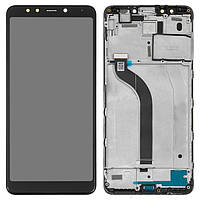 Дисплей для Xiaomi Redmi 5 (MDG1, MDI1), модуль в зборі (екран і сенсор), з рамкою, оригінал Чорний