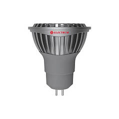 Світлодіодна лампа Electrum MR16 6W GU5.3 4000K AL LR-C A-LR-0939