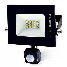 Прожектор світлодіодний EVROLIGHT 10 Вт з датчиком руху EV-10D 6400 К 56748