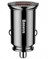 Автомобільний зарядний пристрій Baseus Circular Plastic А + А 30 W Black