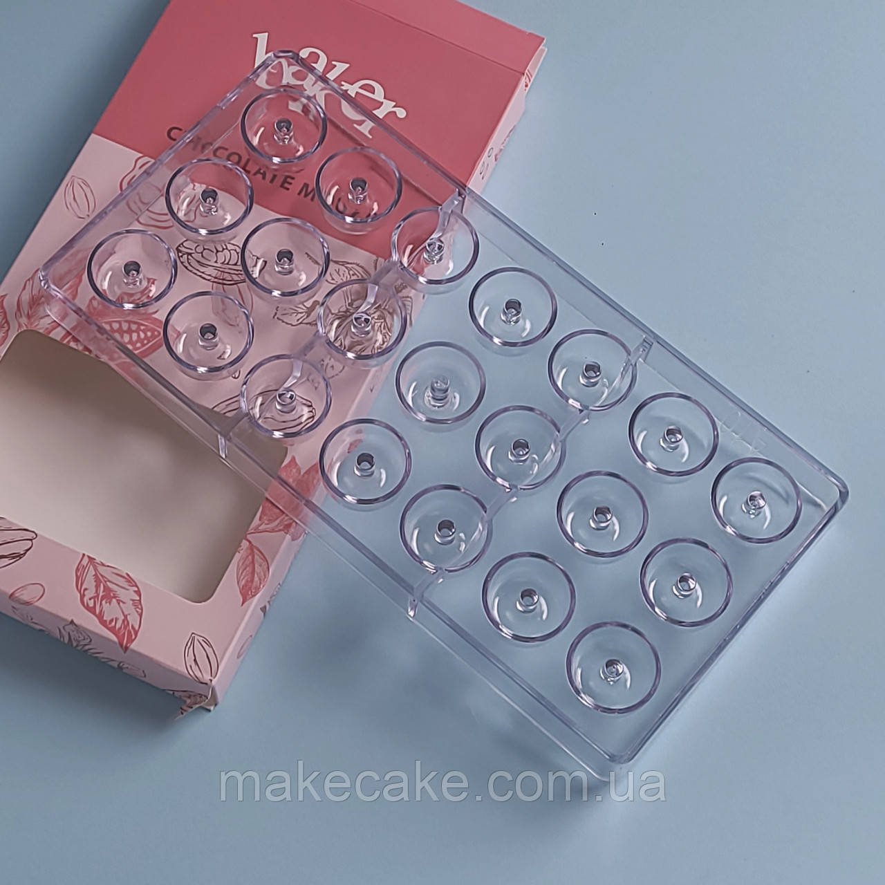 Полікарбонатна форма для відливу цукерок кільці, фото 1