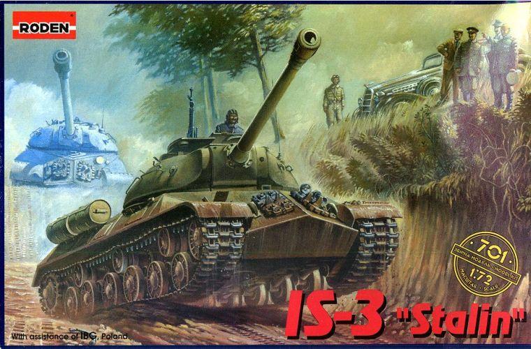 Пластикова модель 1/72 Roden 701 Радянський тяжкий танк Танк ІС-3