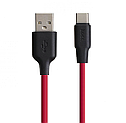 Зарядка USB кабель для Samsung Galaxy A30 (A305) Hoco X21 USB Type-c, фото 6