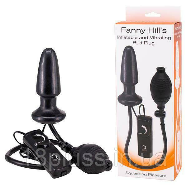 Анальна пробка-розширювач Fanny Hill Inflatable and Vibrating Butt Plug, фото 1