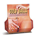 Вагінальні кульки зі зміщеним центром ваги Gold Balls Seven Creations, 3,5 см, фото 5