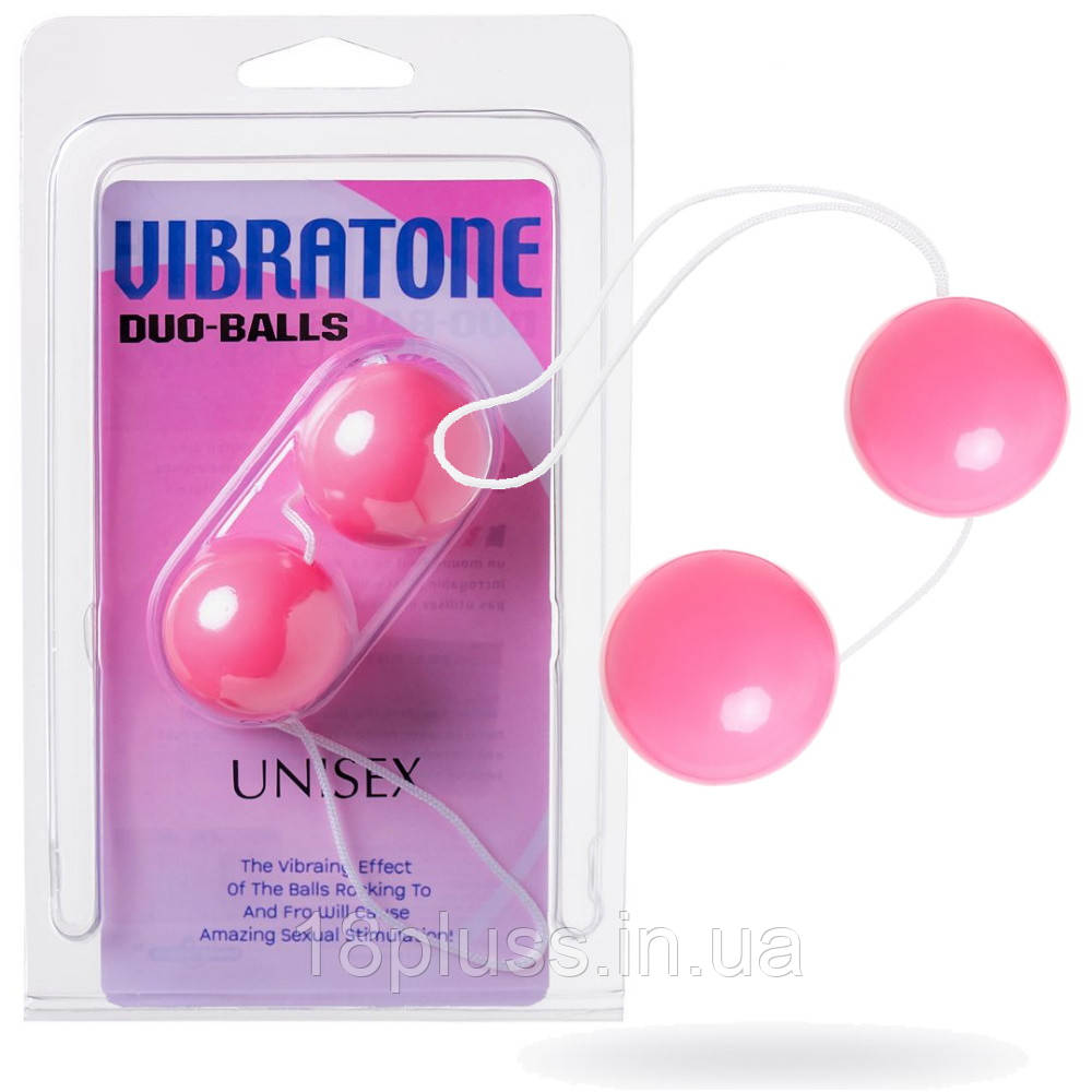 Вагінальні кульки Vibratone Duo Balls Seven Creations, рожевий, фото 1