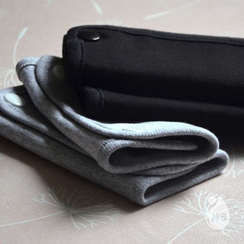 Комплект універсальні гігієнічні накладки Nashsling - Сірий меланж і Чорний - фото 6 - id-p1287077126