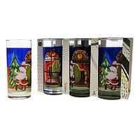 Набор стаканов Uniglass Classico Christmas Santa мл 6 шт. высокие