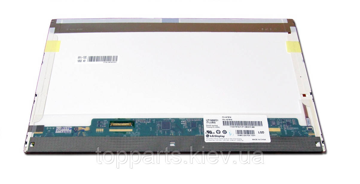 15.6" HD+ 1600х900, LG-Philips LP156WD1 (TL)(B2), 40-pin (лівий роз'єм), глянсовий,