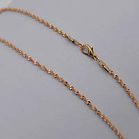 Ланцюжок золотистий метал кордове плетіння 42 см