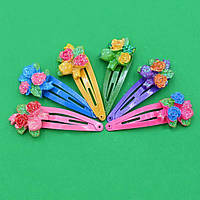 Шпильки дитячі букет 15 мм 2 шт. метал. колір пари на вибір