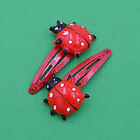 Шпилька тик-так 12 шт. червоні сонечко