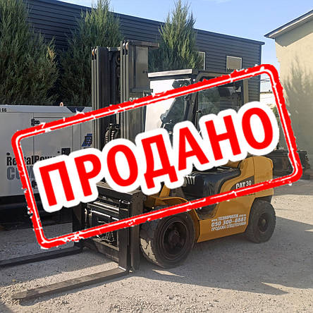 Газовий японський навантажувач 3 тонни Caterpillar GP30NT б/у, фото 2