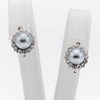 Сережки Сірий Перли