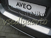 Накладка на бампер Chevrolet AVEO II 4-дверка (2006-2011)