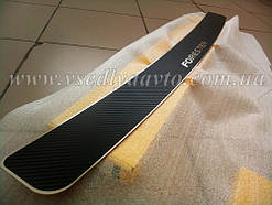 Накладки на бампер Volkswagen MULTIVAN T5 з 2003- (NataNiko Carbon)