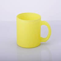 Чашка для сублимации стекло 330 мл флуоресцентная (жёлтый)