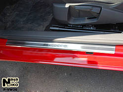 Захист порогів - накладки на пороги Volkswagen SCIROCCO з 2008 р. (Premium)