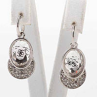 Сережки Дзеркальний Овал Ch