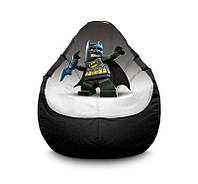 Кресло мешок "Lego Batman and batrang. Black" Оксфорд