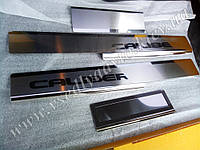 Защита порогов - накладки на пороги Dodge CALIBER с 2006- (Premium)