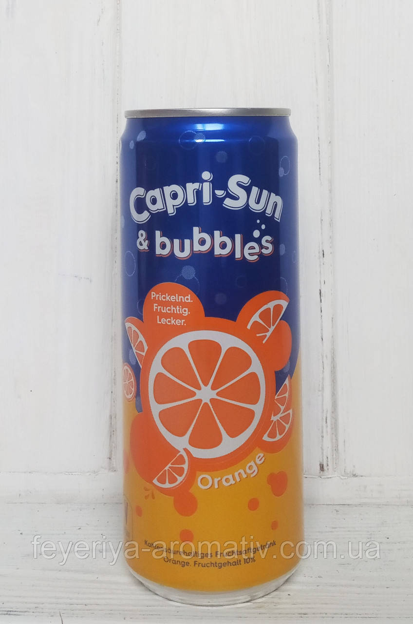 Газований напій апельсиновий Capri-Sun Bubbles Orange 330ml (Німеччина)
