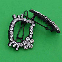 Шпилька на щелепу 2 шт. метал Кітті з білими стразами