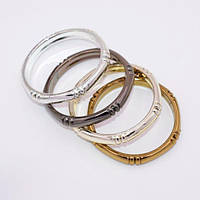 Браслети пластикові кольорові, кольори в асортименті, ширина 1 см (12 шт)