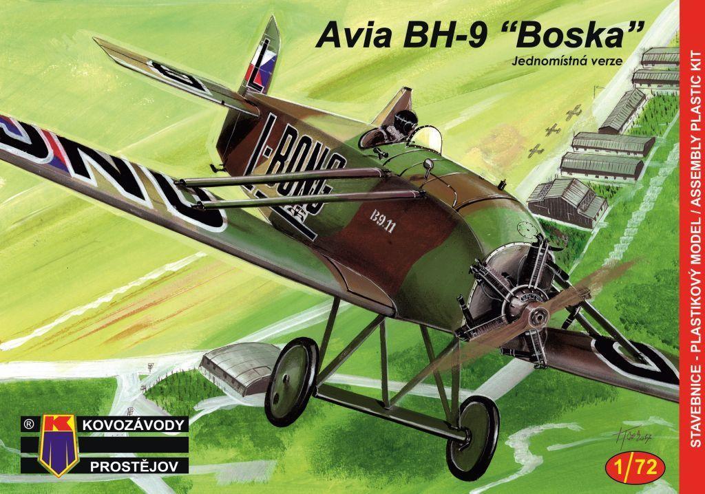 Пластикова модель 1/72 Kovozavody Prostejov 0077 Чехословацький літак Avia BH-9 „Boska“ Single-seater