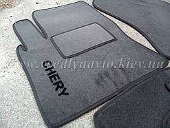 Водійський ворсовий килимок CHERY Tiggo з 2005-2012 рр. (Сірі)