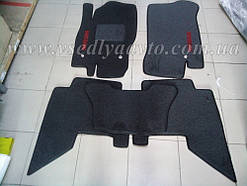 Ворсові килимки в салон NISSAN Pathfinder (5місця) 2006-2012 рр.