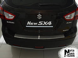 Накладка на бампер з загином Suzuki SX4 II 5-дверцята з 2014-2018 - рр.