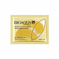 Одноразовые гидрогелевые патчи для глаз с частицами золота и икрой Bioaqua Collagen Gold Caviar