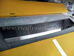 Накладка на бампер з загином для Chevrolet AVEO седан з 2006 р. (NataNiko)