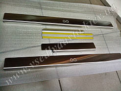 Накладки на пороги Chery QQ 2008- (Standart)