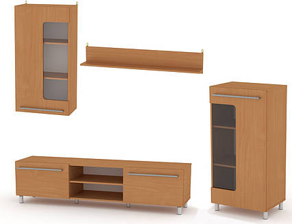 Вітальня комплект МГ-3 Стінка КОМПАНІТ Бук