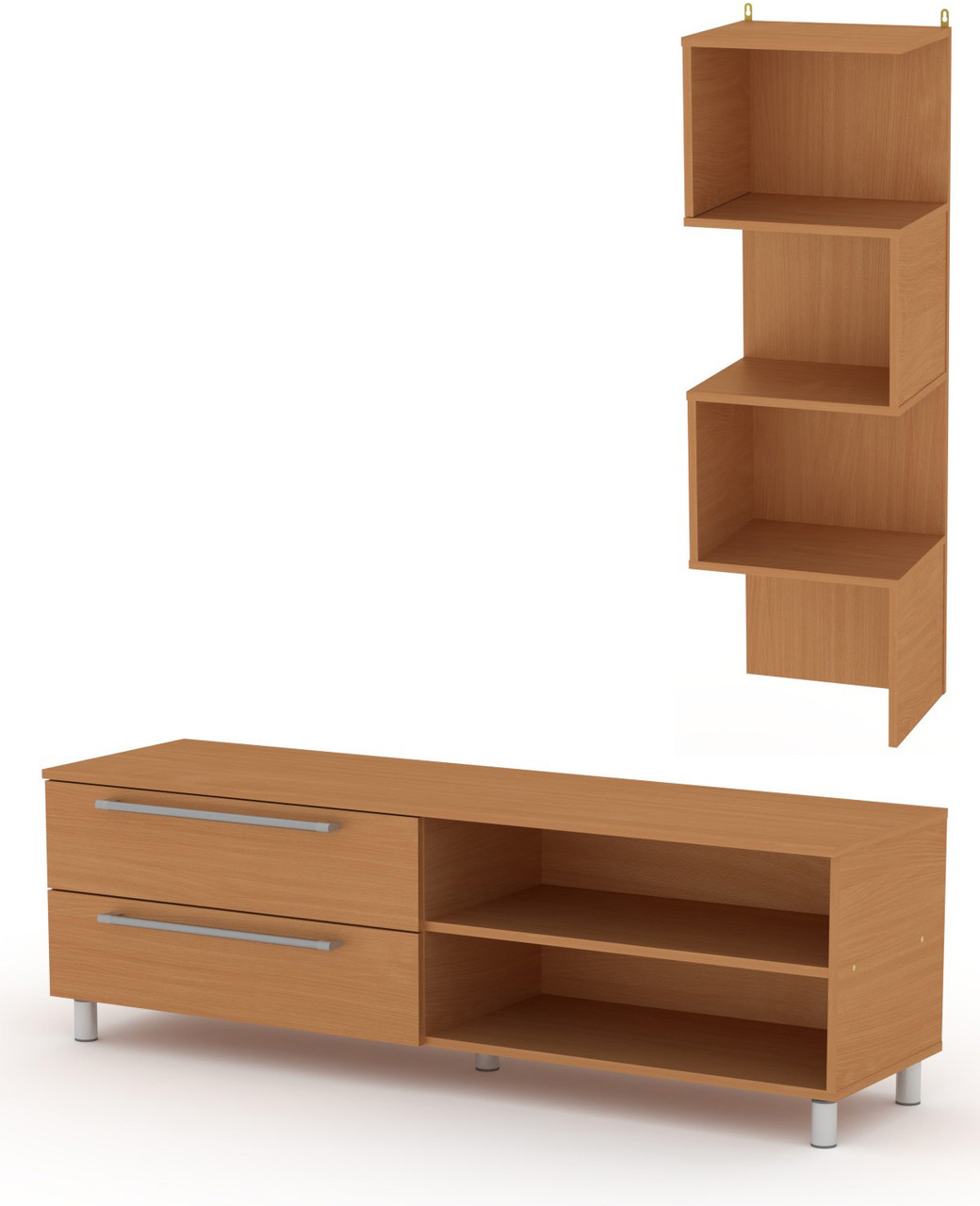 Вітальня комплект МГ-4 Стінка 1 КОМПАНІТ Бук (150х42х175 см), фото 1