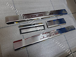 Захист порогів - накладки на пороги Renault Duster з 2010 р. (Premium)