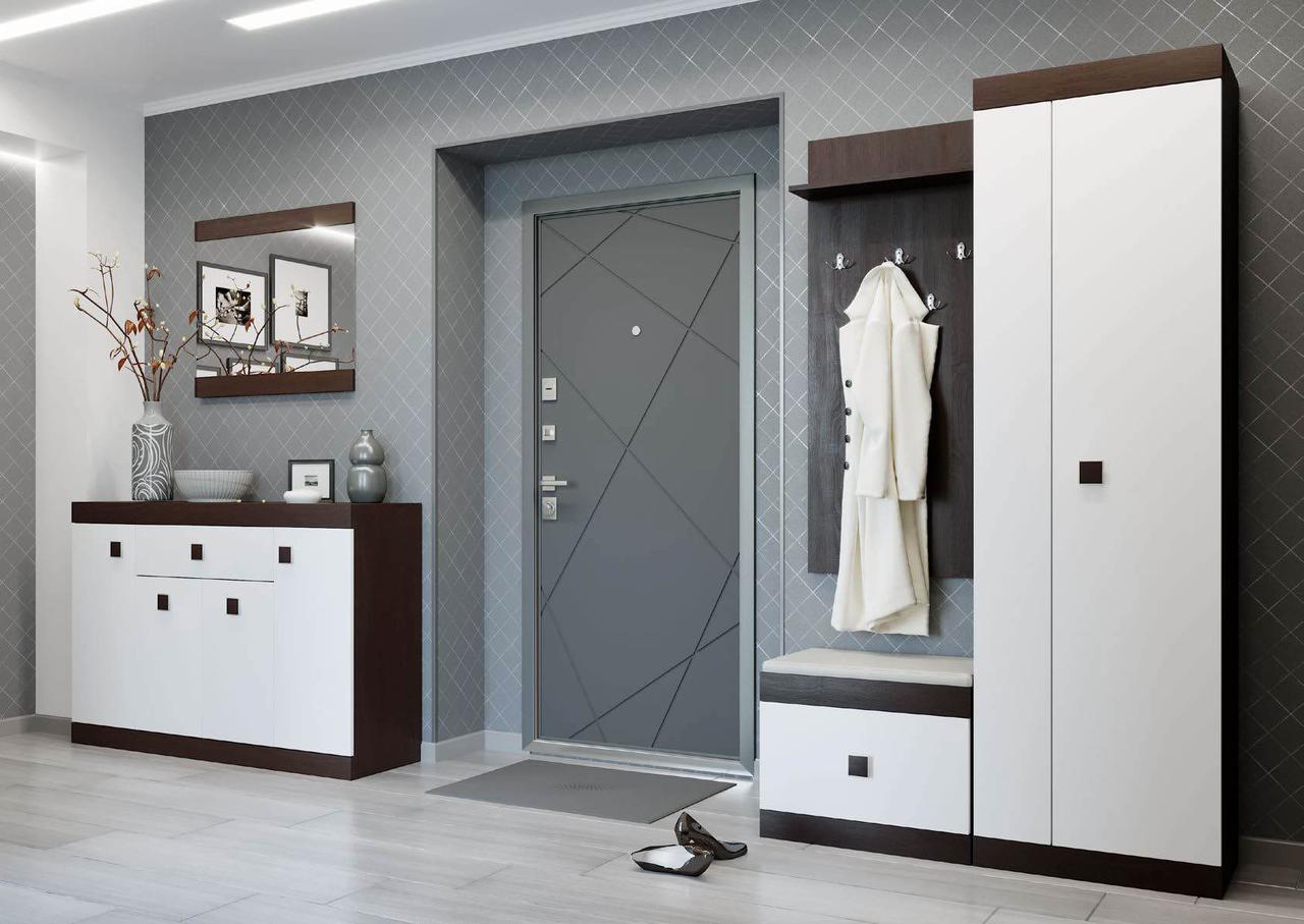 Передпокій Соната комплект 2 ЕВЕРЕСТИ Венге + Білий., фото 1