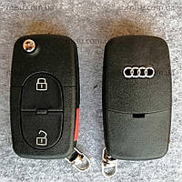 Корпус выкидного ключа Audi TT A2 A3 A4 A6 A8 , 2 + panic кнопки 2032