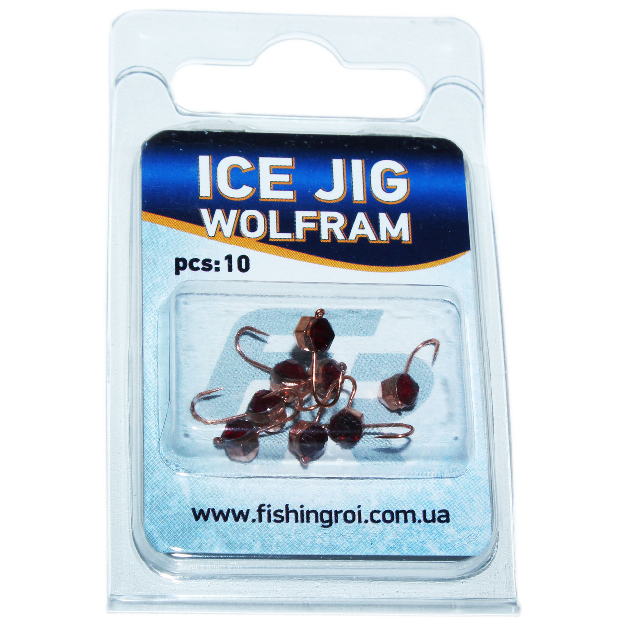 Мормилка вольфрамова Кристал із каменем Fishing ROI Ice Jig 0.44 г, 2.5 мм.