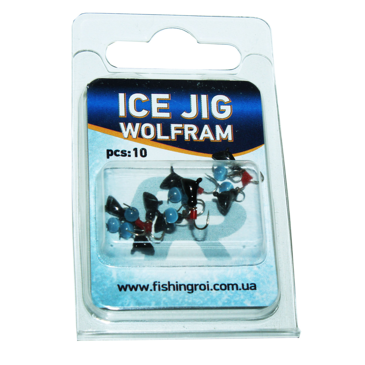Мормилка вольфрамова з вушком і підвіскою Fishing ROI Ice Jig 0.55 г, 3 мм.