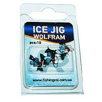 Мормышка вольфрамовая с ушком и подвеской Fishing ROI Ice Jig 0.55 г., 3 мм.