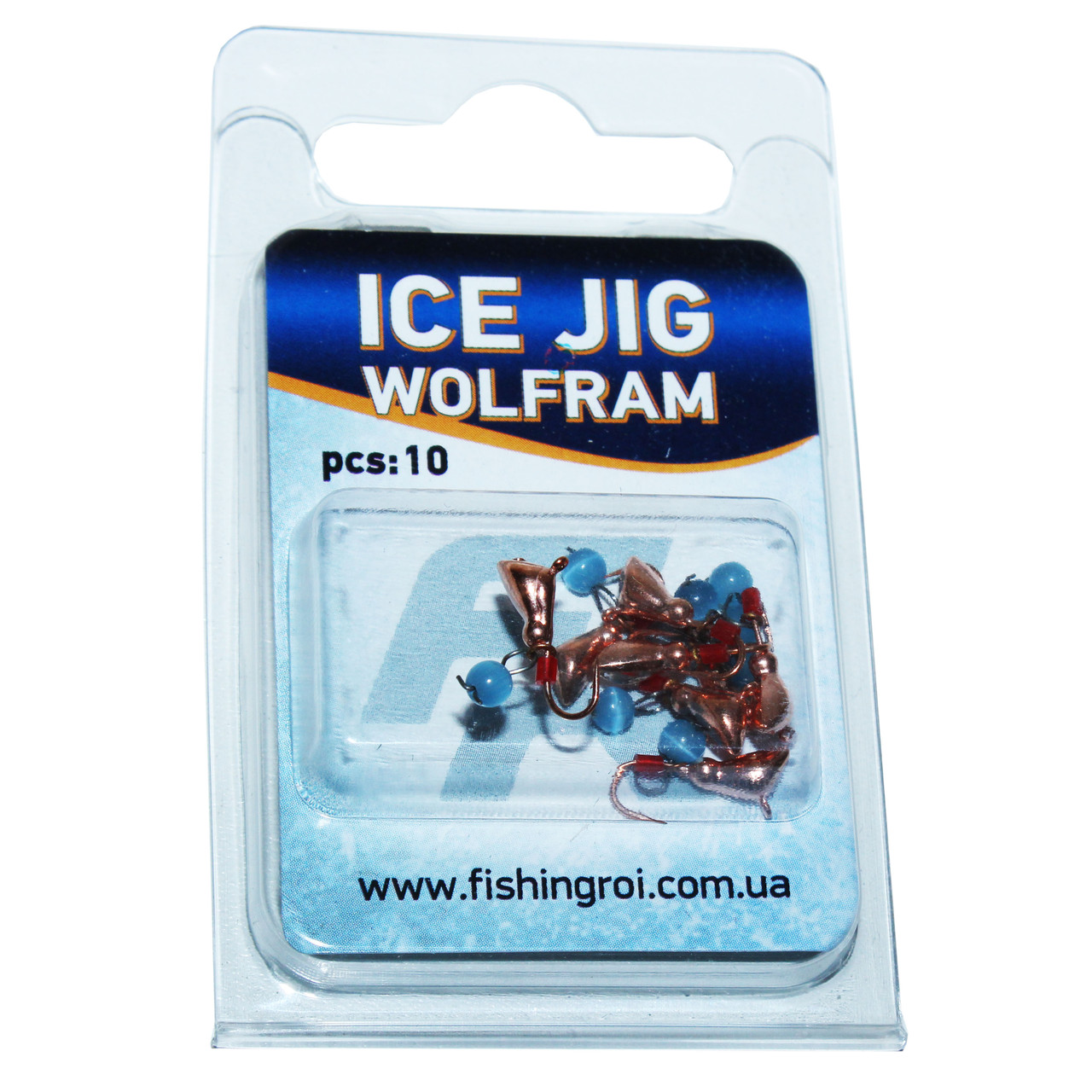 Мормилка вольфрамова з вушком і підвіскою Fishing ROI Ice Jig 0.55 г, 3 мм.