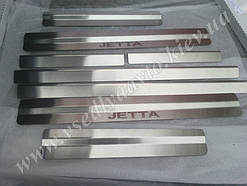 Захист порогів - накладки на пороги Volkswagen JETTA V з 2005-2010 рр. (Standart)