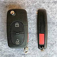 Корпус выкидного ключа Audi TT A2 A3 A4 A6 A8 TT Quattro,2 кнопки +panic 1620